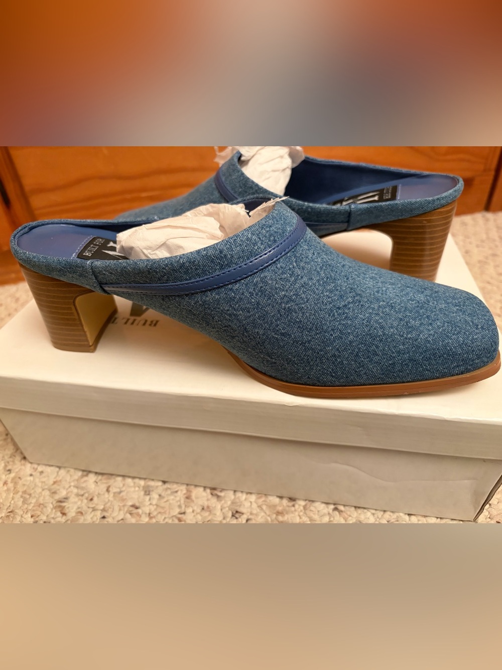 AJ Valenci - Built For Comfort mule clogs Denim Women’s size 9.5 Wide